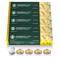 Starbucks by Nespresso Vertuo Blonde Roast pods for easy at-home espresso