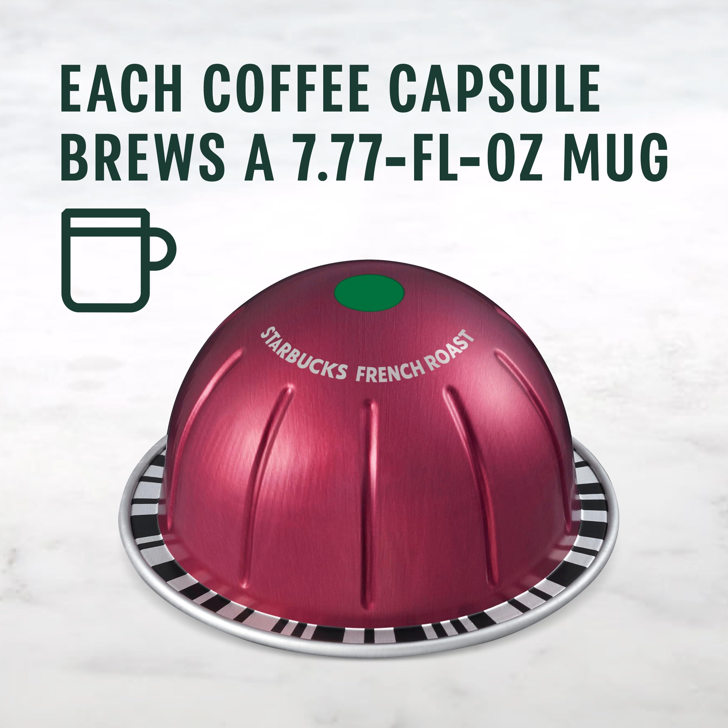 Cup poured to reveal bold roasty Starbucks French Roast