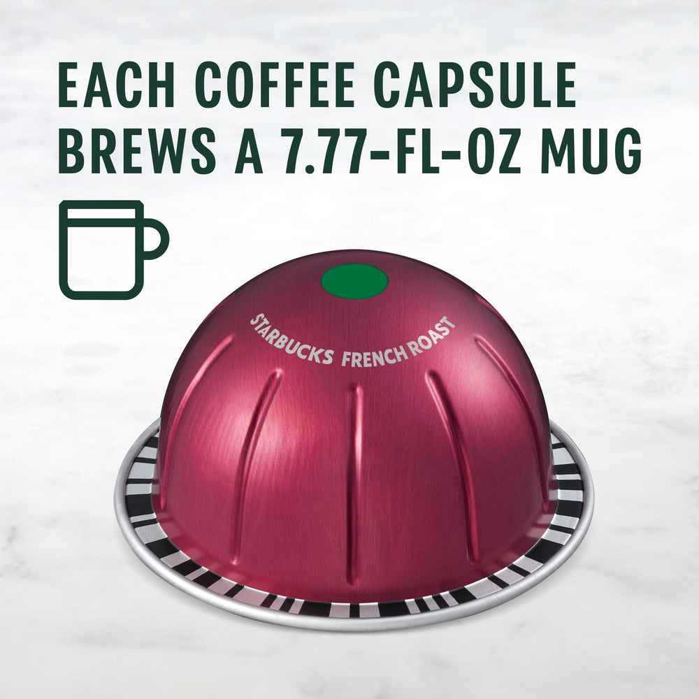 Cup poured to reveal bold roasty Starbucks French Roast