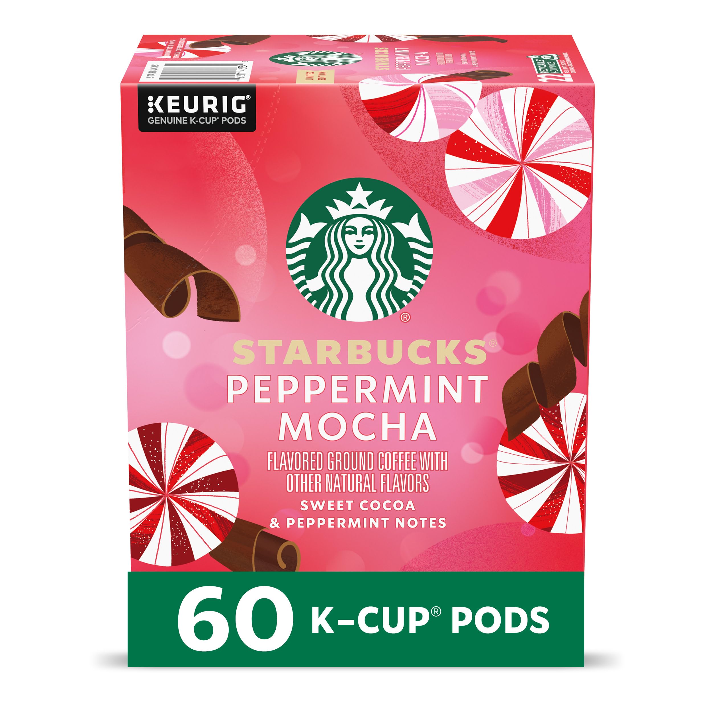 Starbucks Peppermint Mocha K-Cups six-box set, ideal for gifting this holiday season