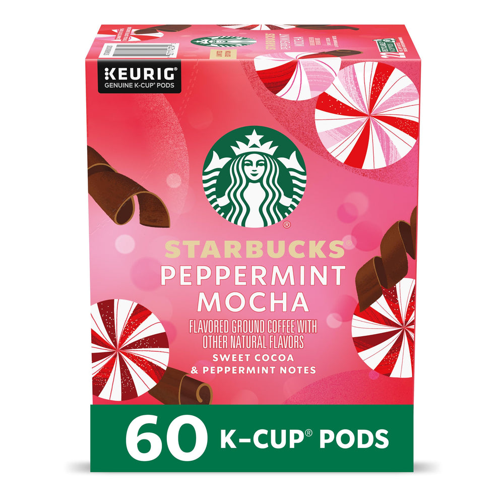 Starbucks Peppermint Mocha K-Cups six-box set, ideal for gifting this holiday season