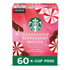 Starbucks Peppermint Mocha K-Cups six-box set, ideal for gifting this holiday season