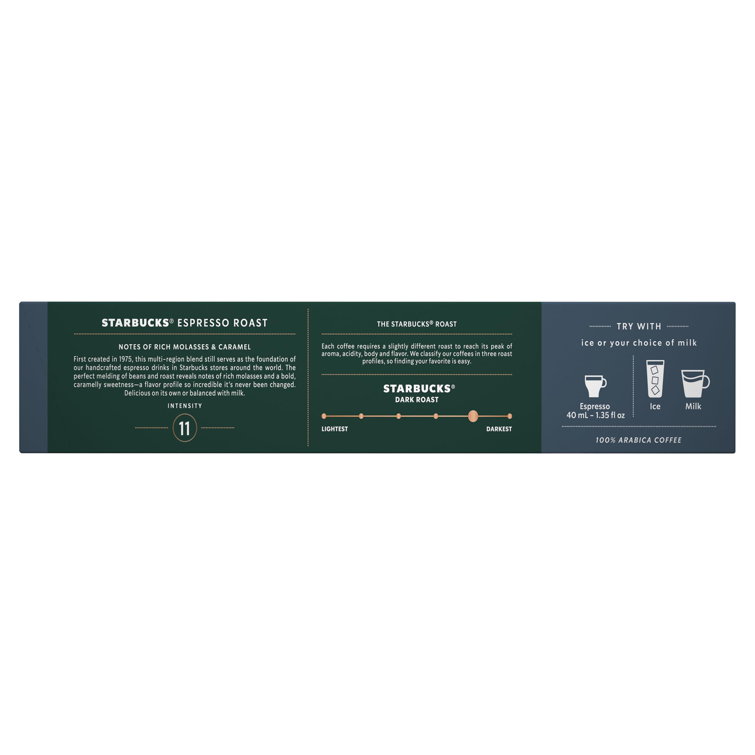 Starbucks pods designed for Nespresso VertuoLine brewers ensuring consistent results.