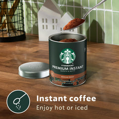 Stirred into hot water for a smooth, café-style cup at home.