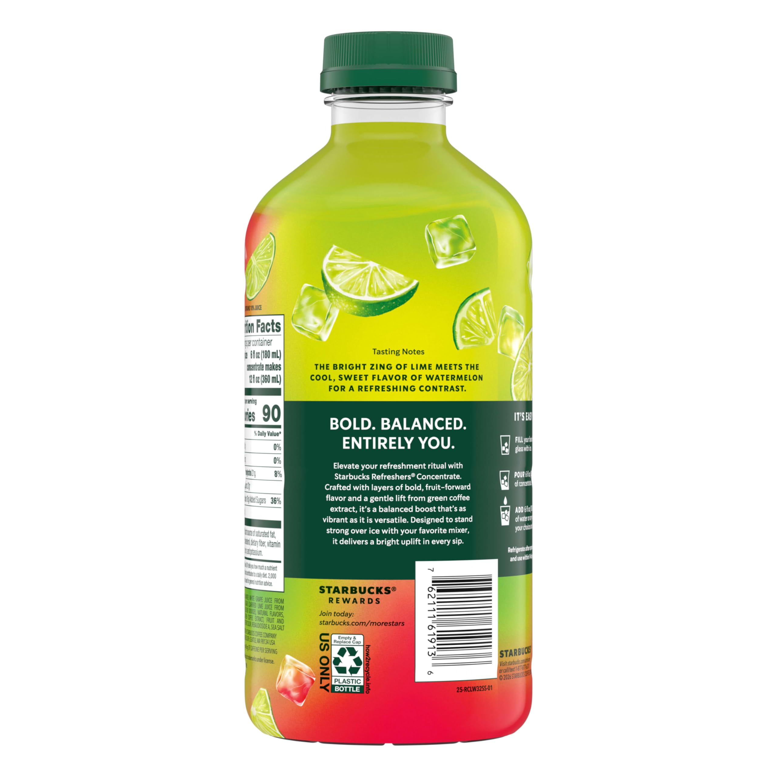 32 oz bottle keeps you ready for quick refreshment