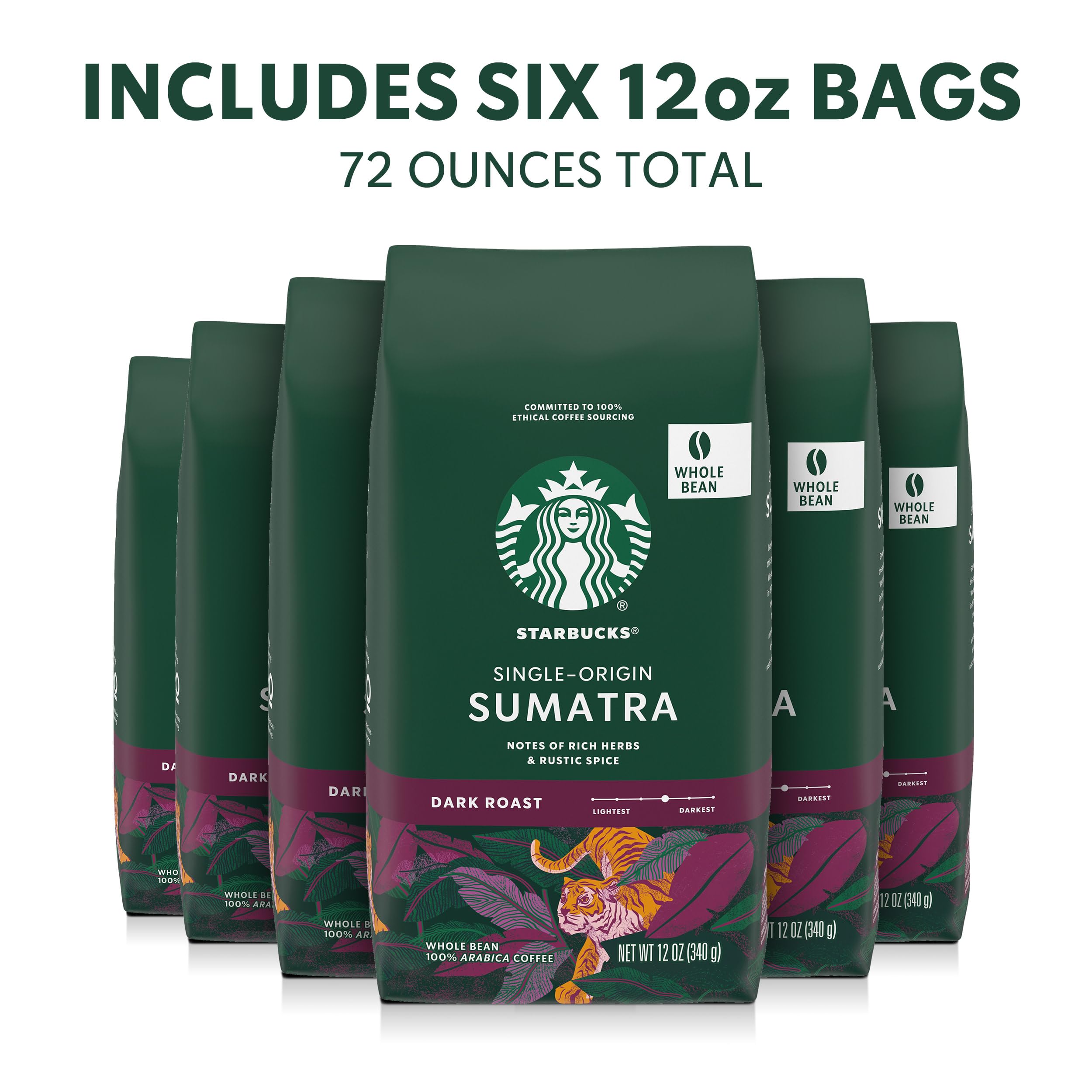 Starbucks Sumatra aroma with earthy notes for rich coffee.
