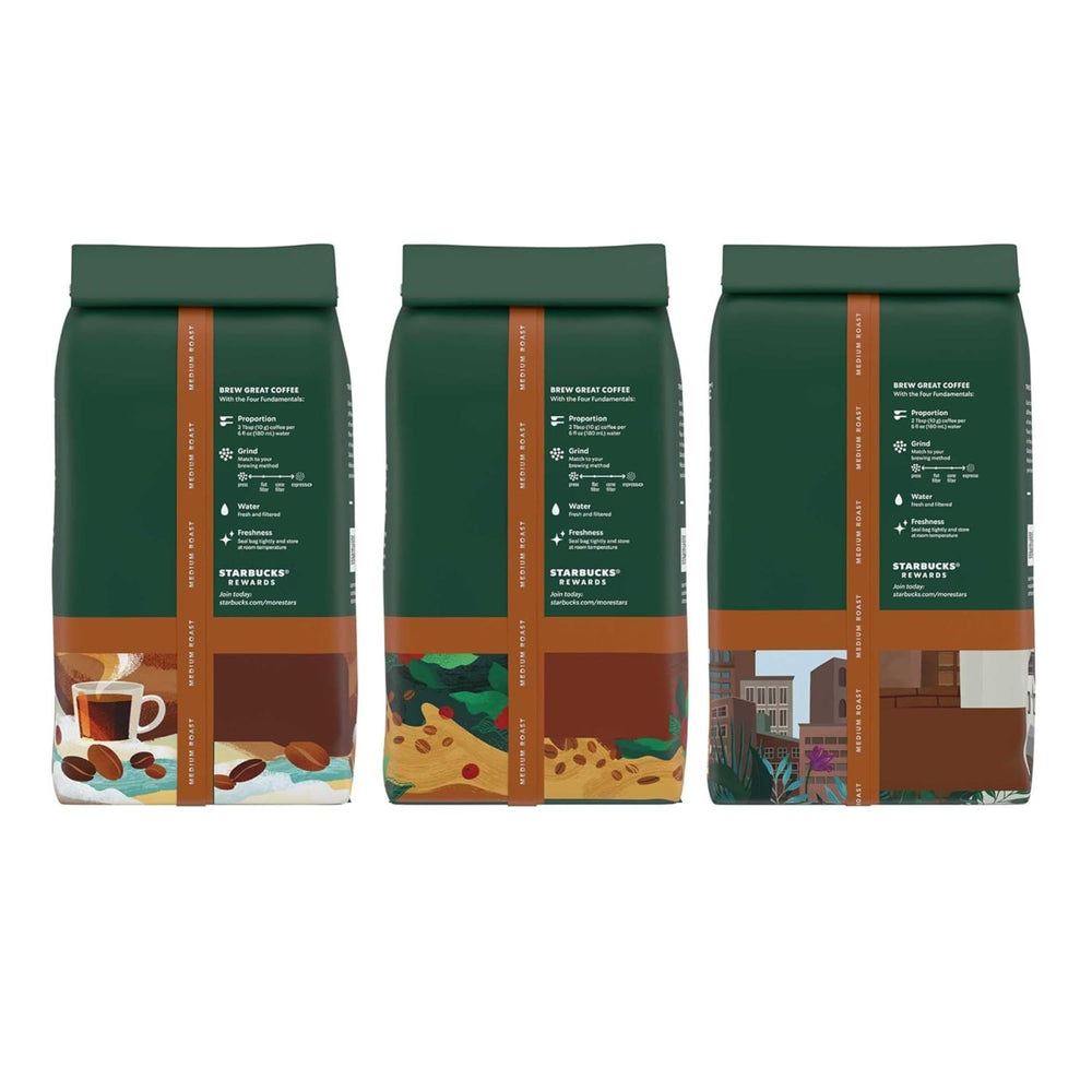 Starbucks tasting notes image highlighting cocoa and praline flavors