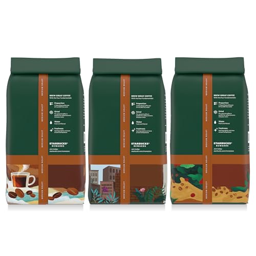 Starbucks variety pack offering three medium roasts to explore tastes.