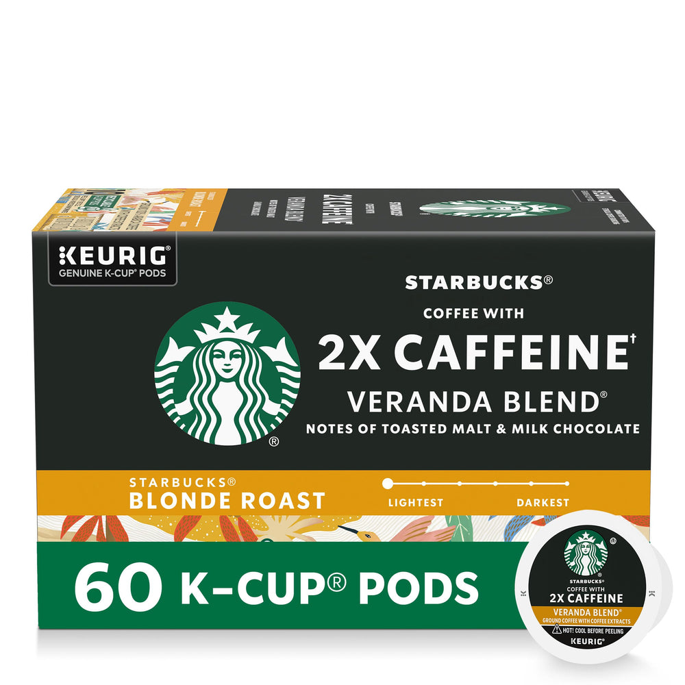 Starbucks Veranda Blend 2X Caffeine pods ready for a quick morning pick-me-up.