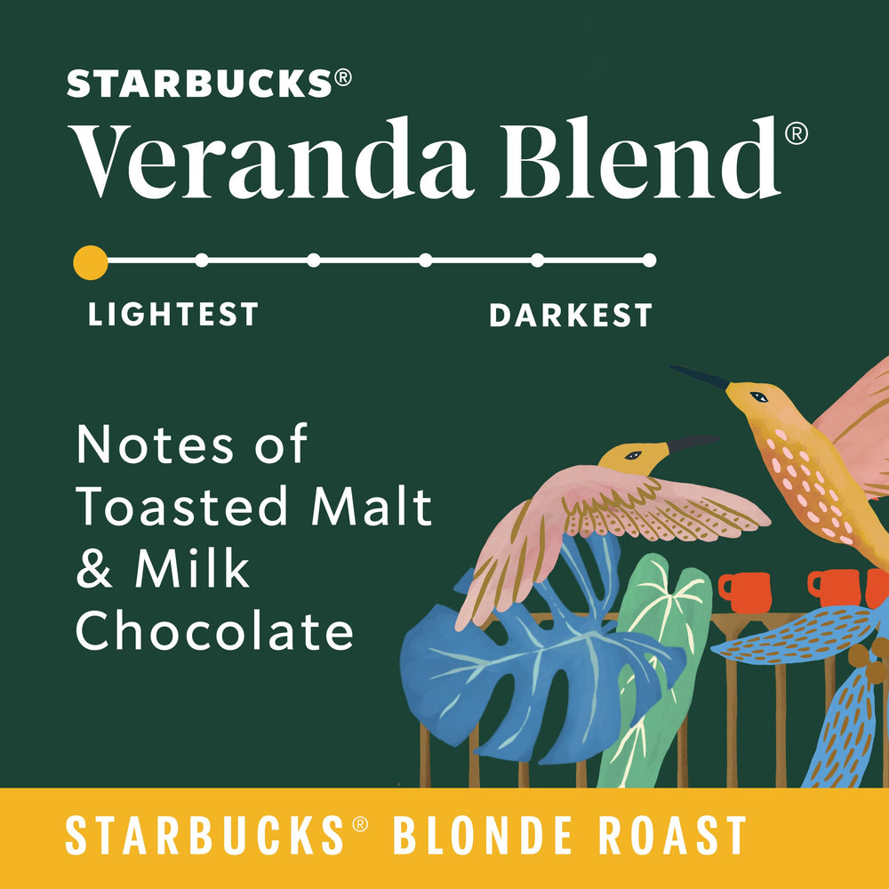 Hot pour-over of Starbucks Veranda Blend highlighting bright notes