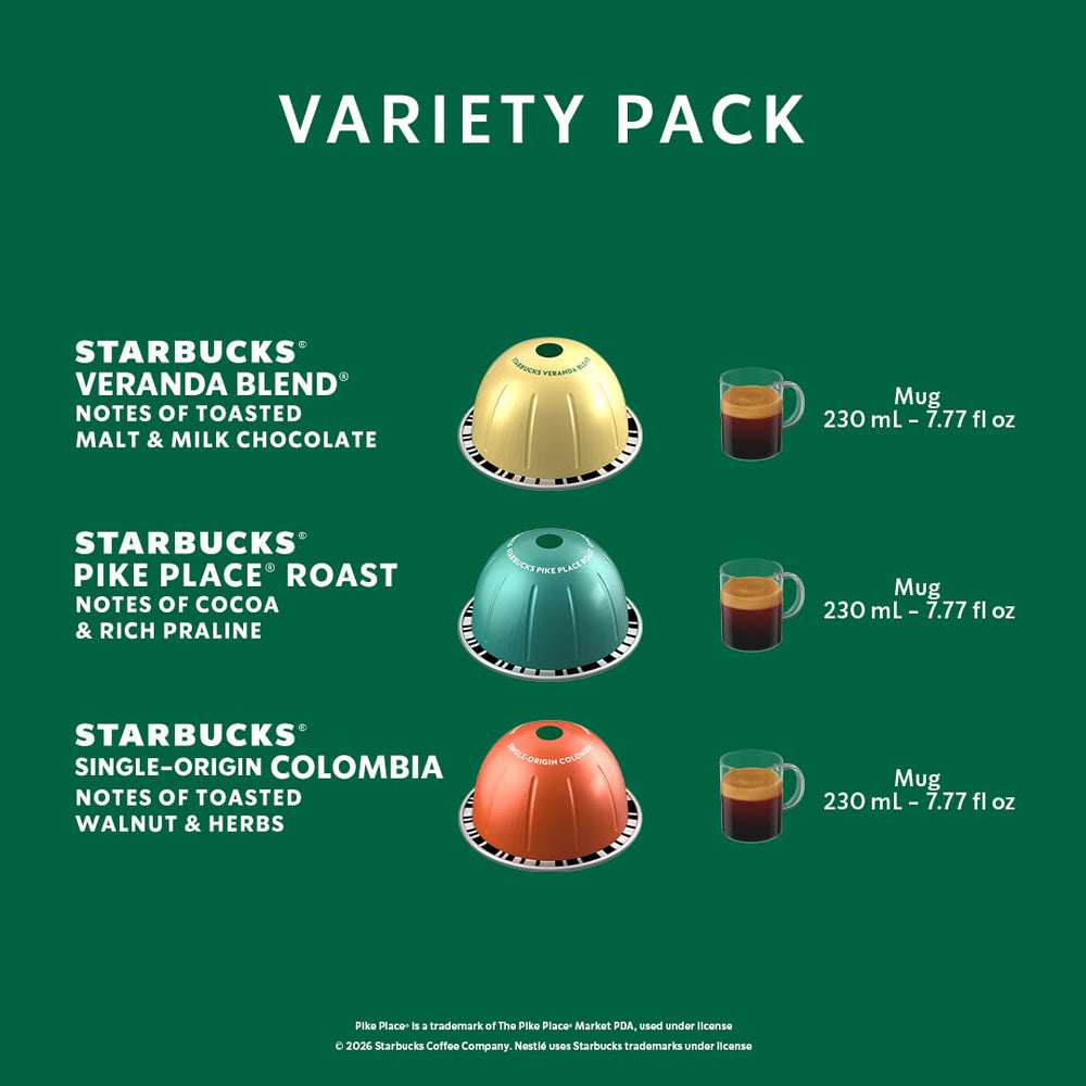 Starbucks Veranda Blend pod for Vertuo provides a mild, bright cup