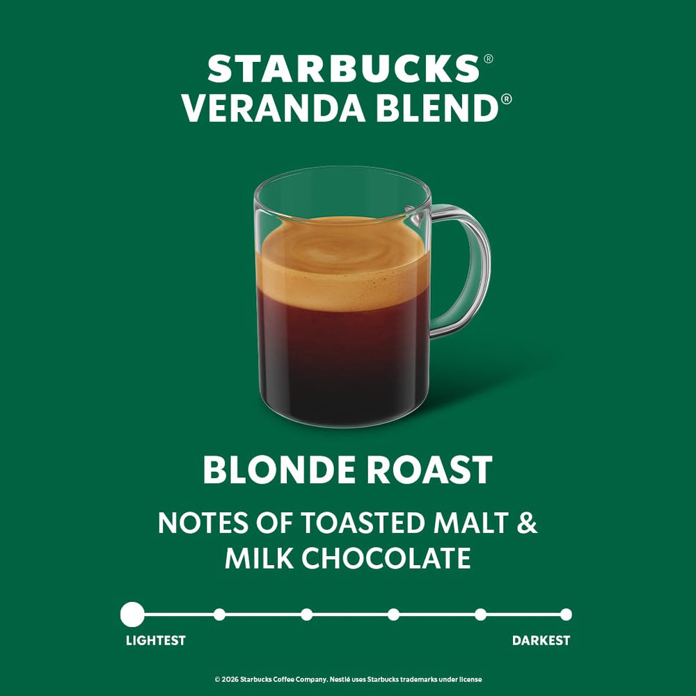 Starbucks Veranda Blonde Roast aroma rising from the mug.