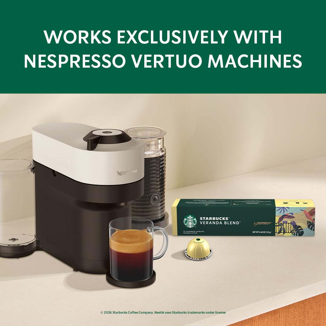 Starbucks Veranda Blonde Roast brew process for consistent Vertuo results.