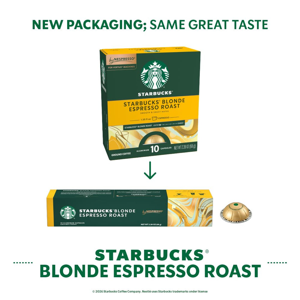 Vertuo Blonde Roast brewing a smooth 1.35 oz cup
