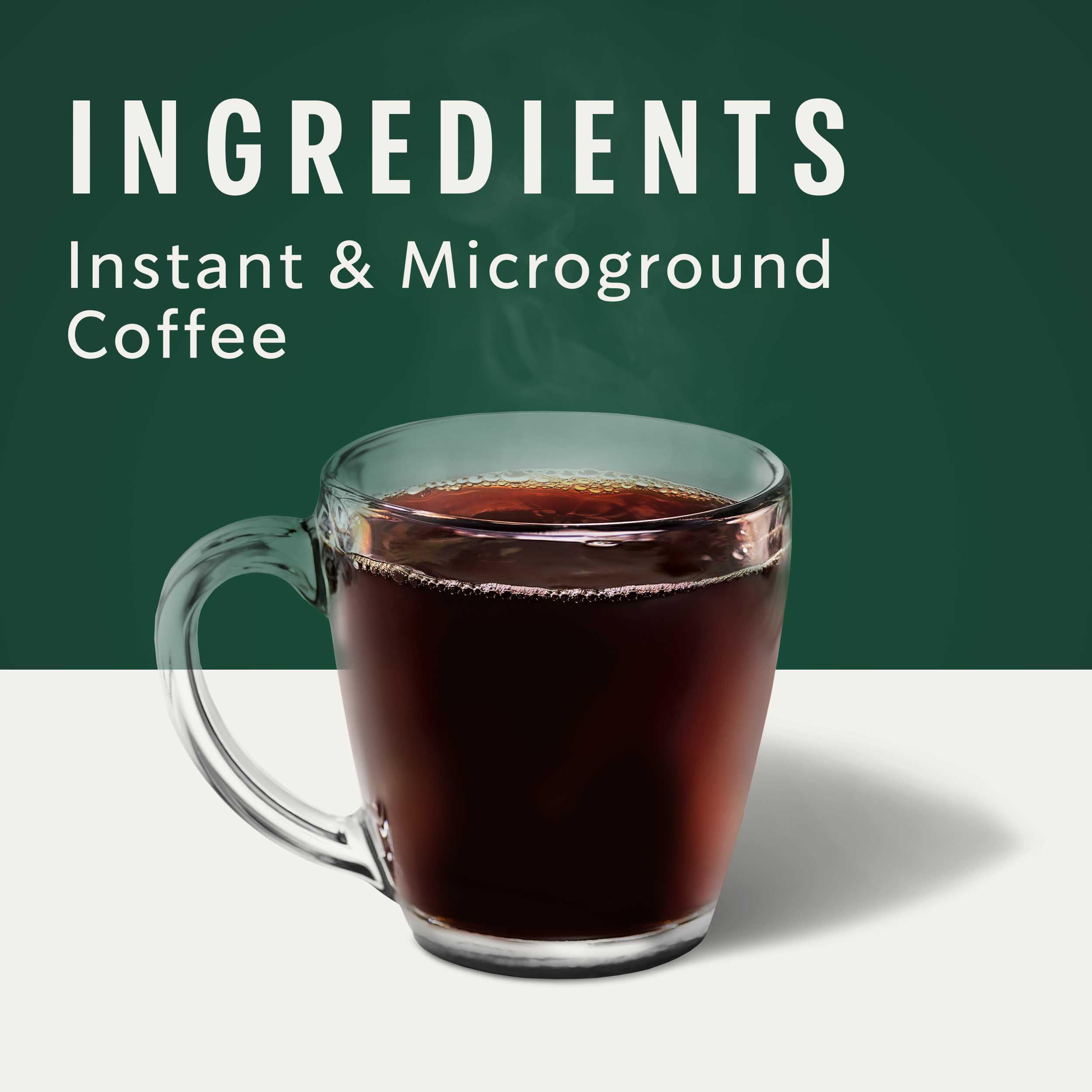 Prepared Starbucks VIA cup suggesting bold aroma in a quick ritual.