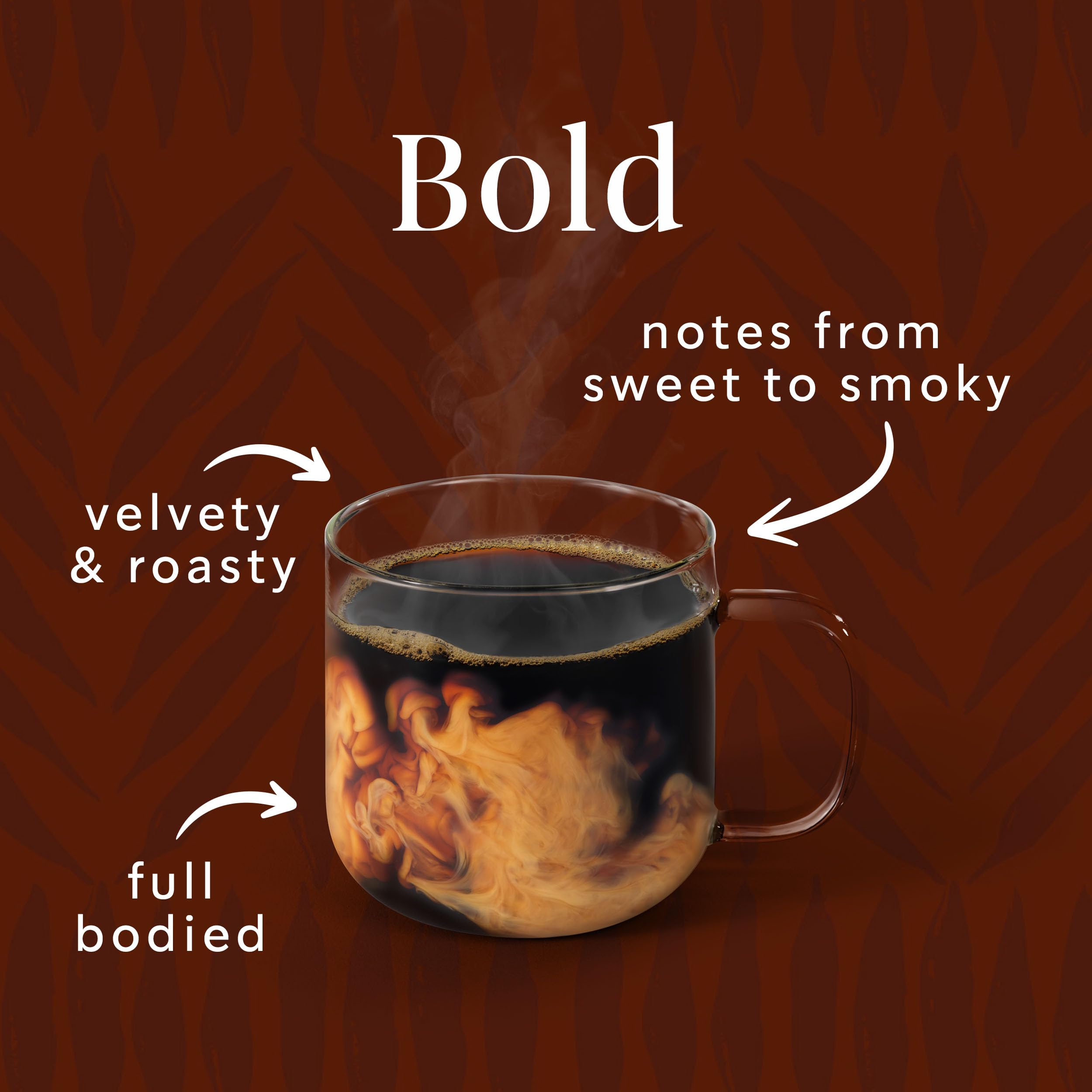 VIA Decaf Italian Roast with milk and sugar for a customized sip.
