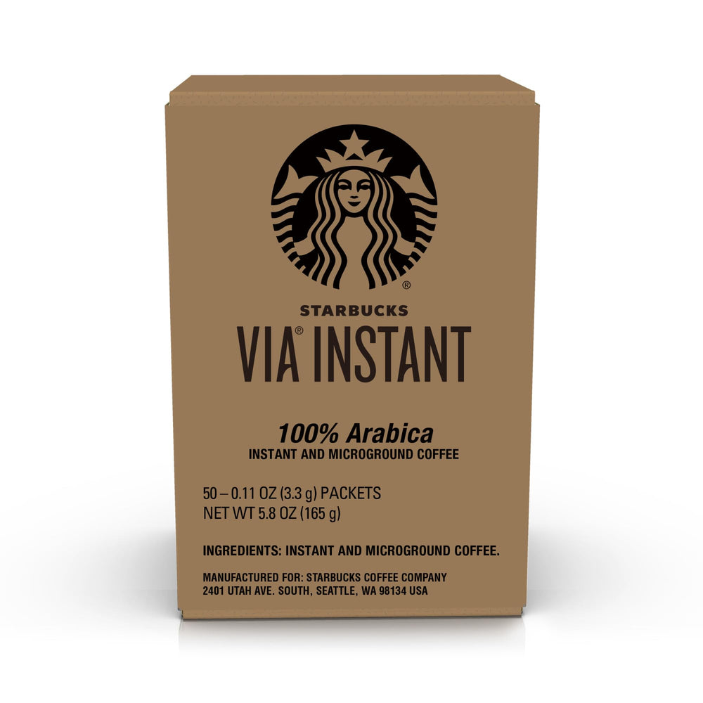 Ready-to-brew moment with Starbucks VIA Veranda Blend packets.