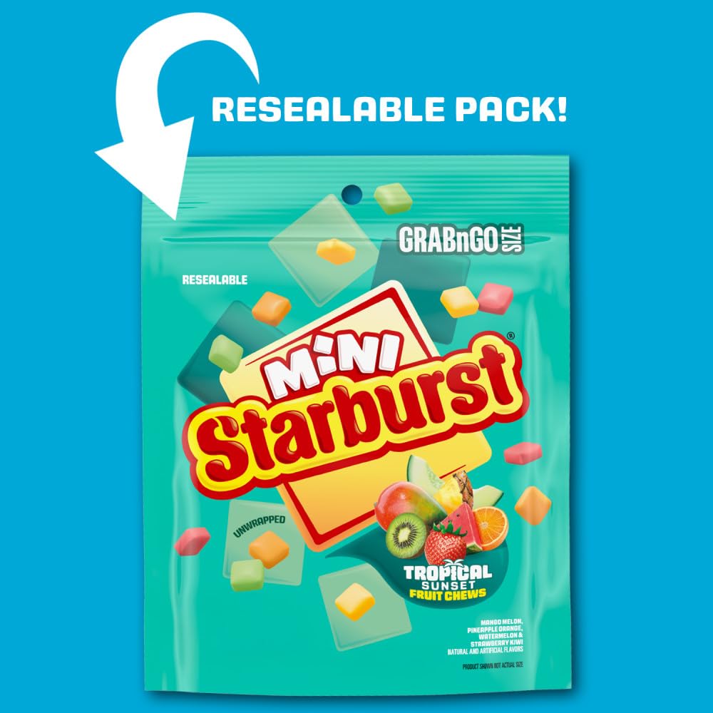 Starburst Minis Tropical Sunset lunchbox-friendly snack among daily items