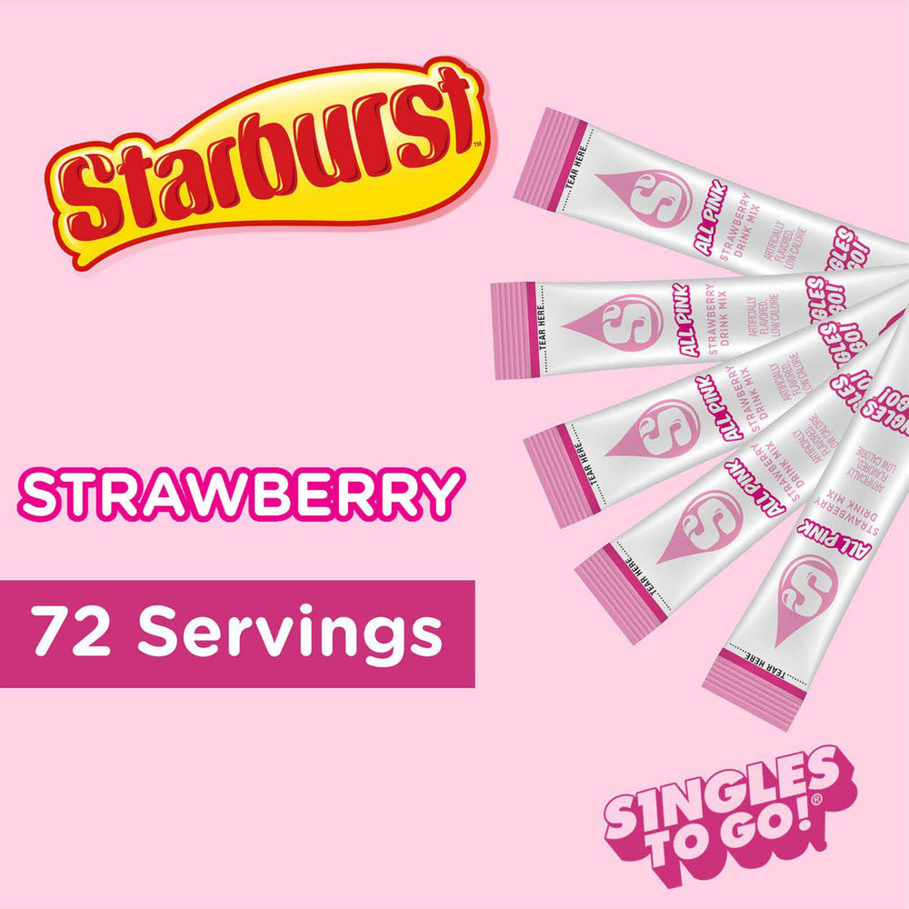 Starburst Singles To Go individual packets for quick flavor in any bottle