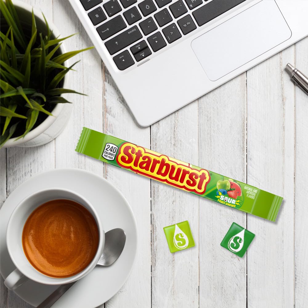 Starburst Sour Chewy Candy individually wrapped packs ready for gifting.