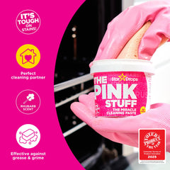 Stardrops The Pink Stuff bathroom foam spray lifts soap scum in showers