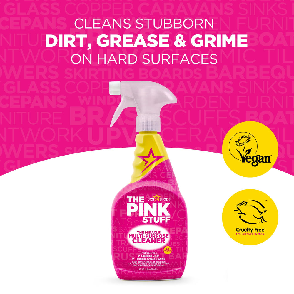 Stardrops The Pink Stuff kitchen surface spray cleans countertops without harsh scrubbing