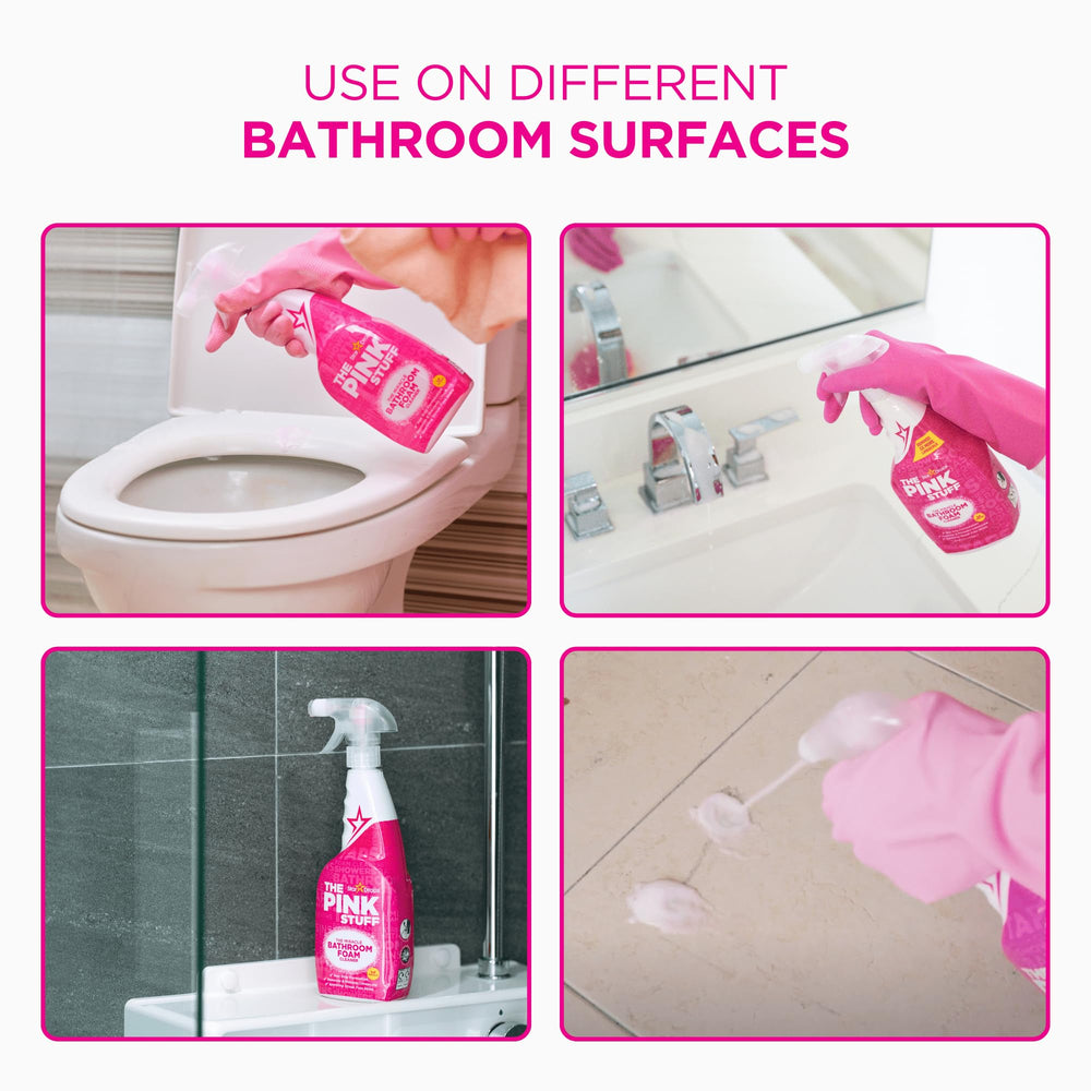 Stardrops Pink Stuff rhubarb fragrance leaves bathrooms smelling clean.