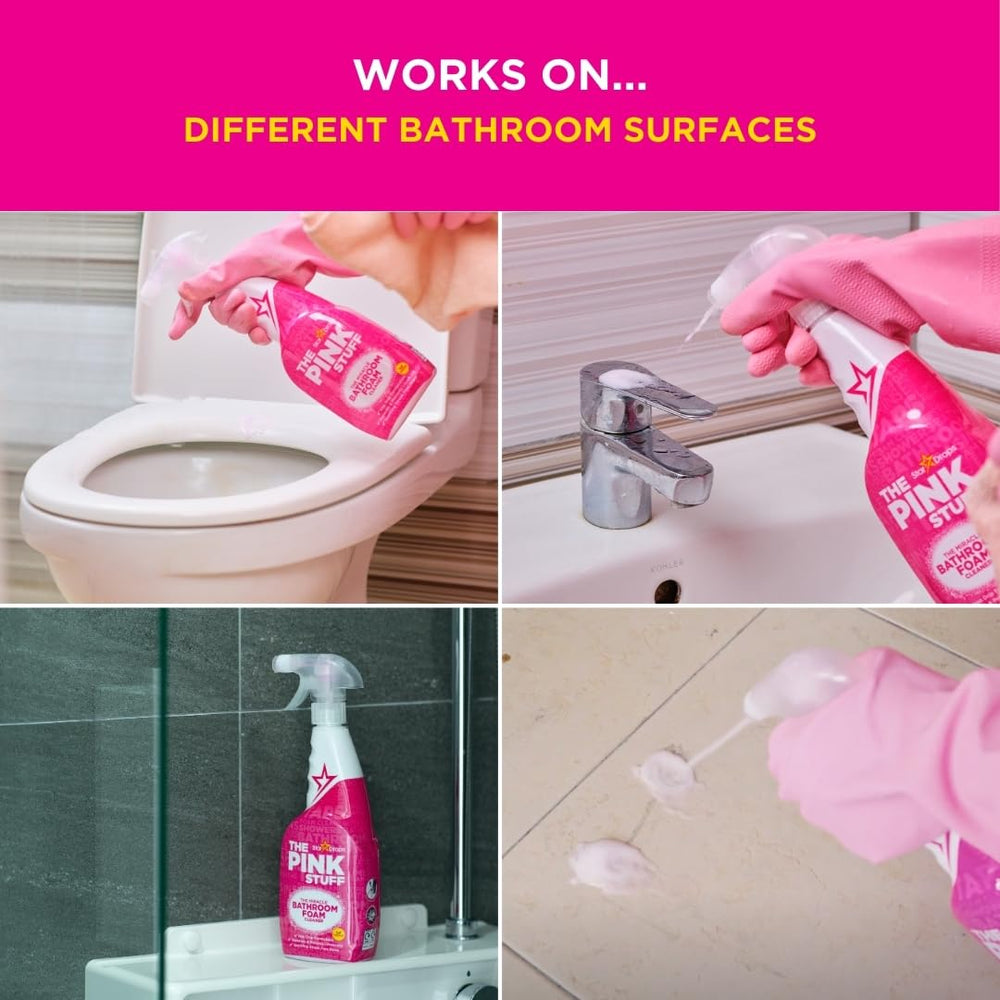 Stardrops Pink Stuff leaves a fresh bathroom scent after cleaning.
