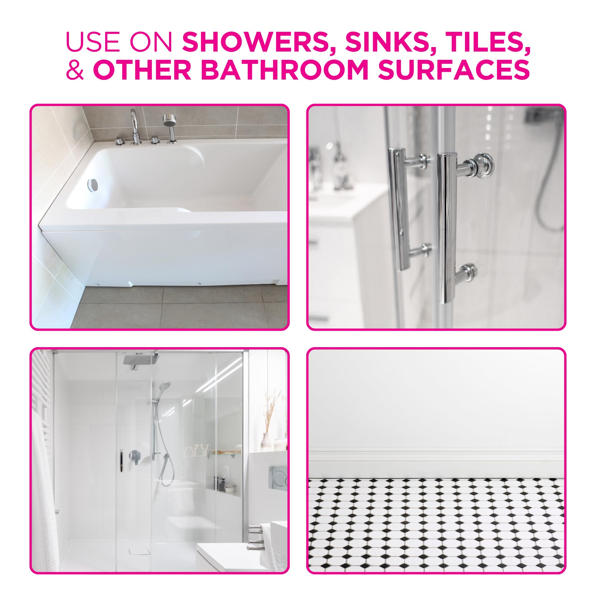 Stardrops Pink Stuff spray application saves time with no-rinse formula