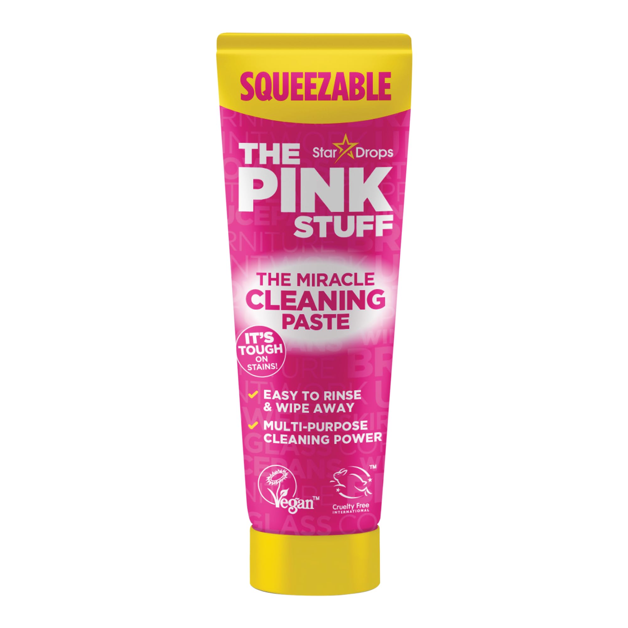 Stardrops The Pink Stuff squeezable tube enables precise, mess-free cleaning on grime