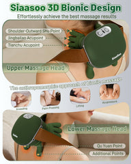 Dual-zone heat keeps warmth close to skin for relaxed muscles.