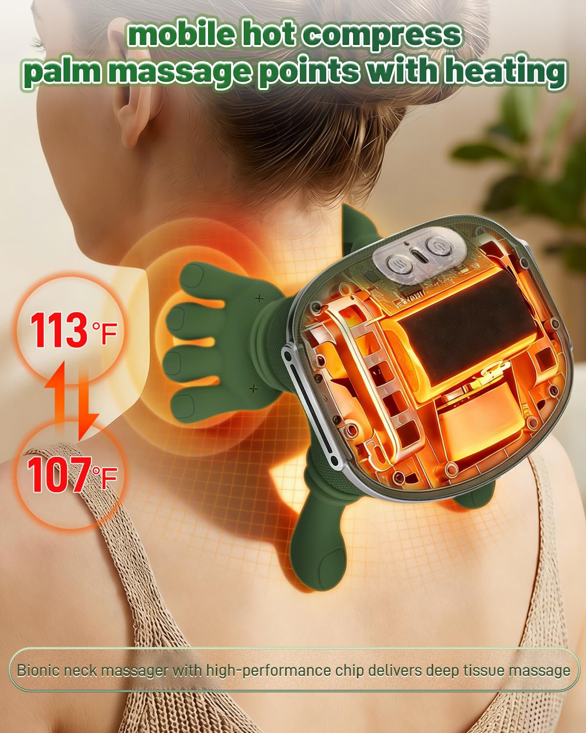 Smart timer auto-off helps maintain focused sessions safely.