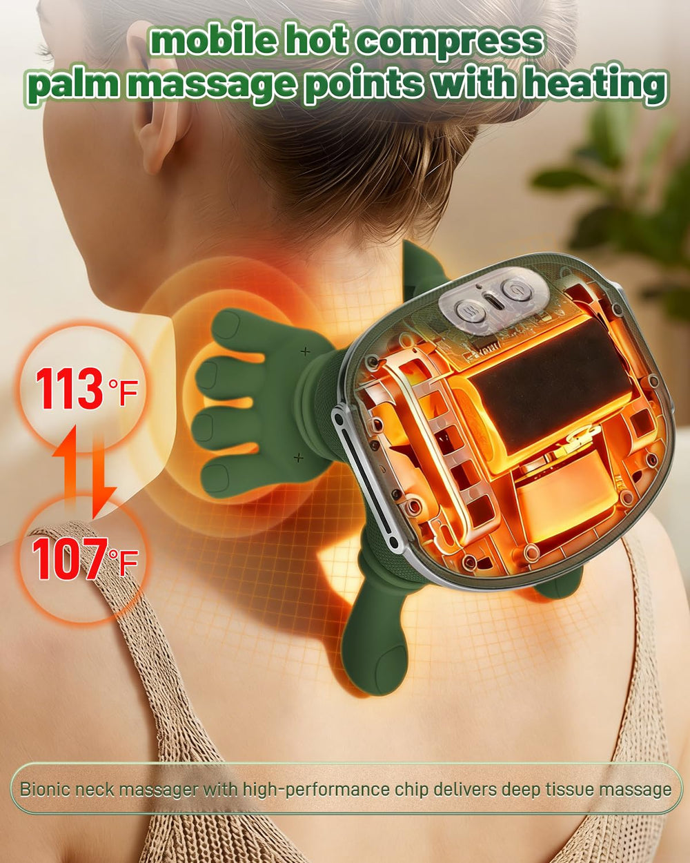 Smart timer auto-off helps maintain focused sessions safely.