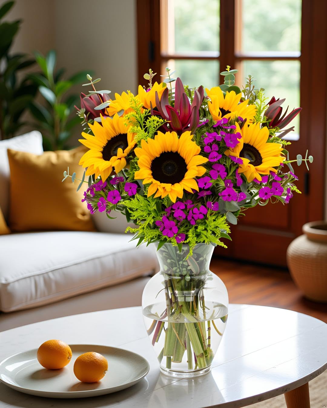Stargazer Barn hand-tied bouquet arrives ready to display in a vase.