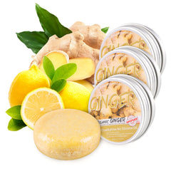 Starhig Ginger Hair Regrowth Shampoo Bar packaging shows natural ingredients and eco-friendly design