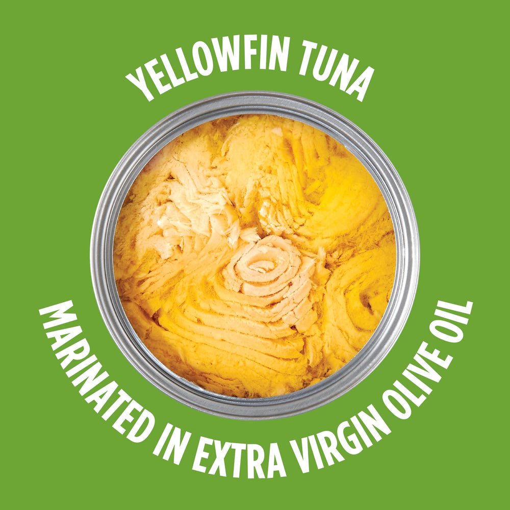 StarKist 12-pack EVOO tuna cans, pantry-ready and shelf-stable.
