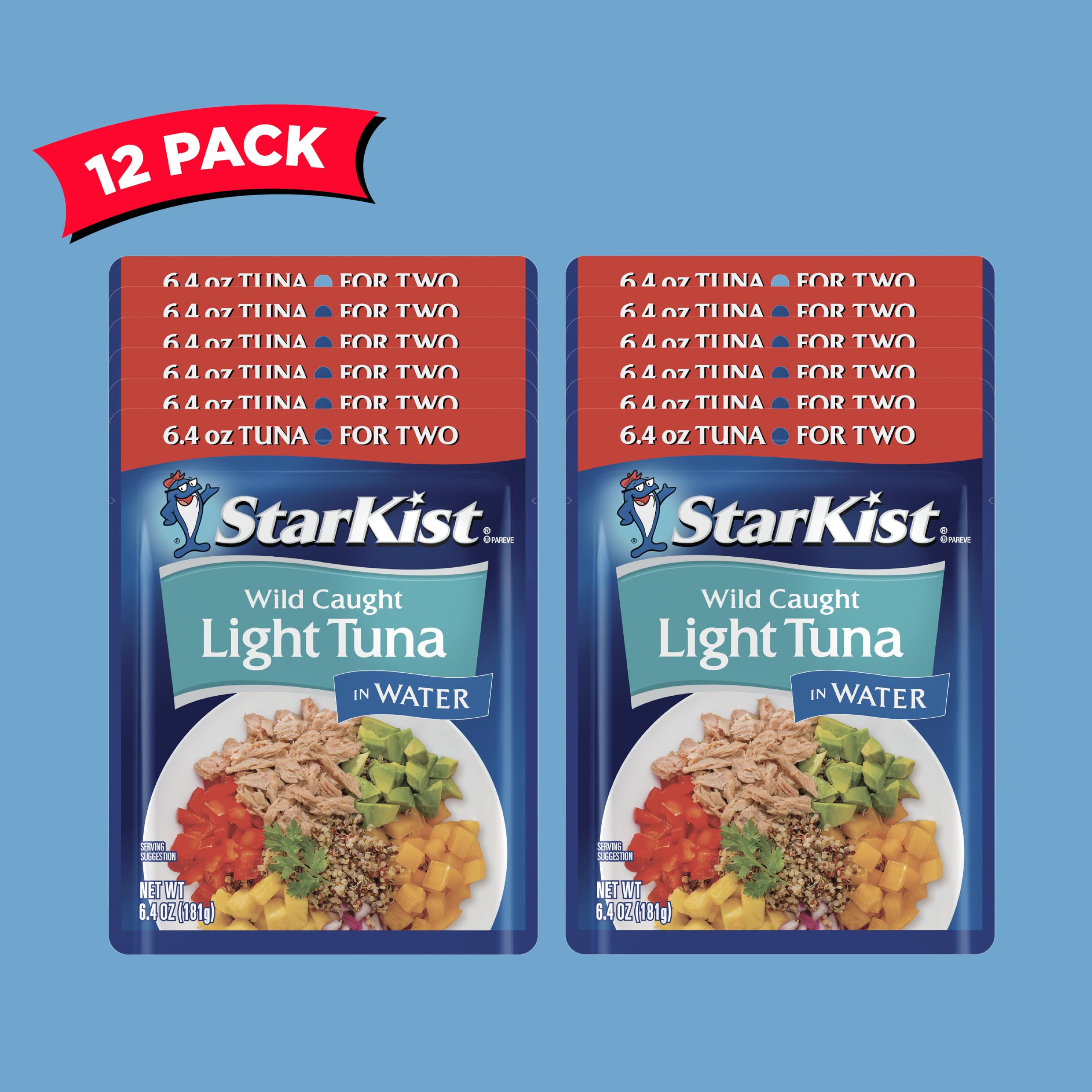 StarKist Omega-3 rich tuna in water supports daily nutrition with low calories per serving.