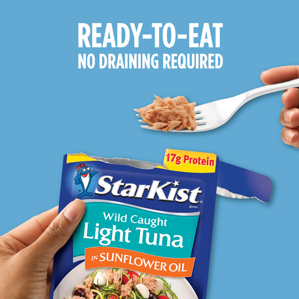 StarKist 24-pack chunk light tuna sunflower oil for bulk pantry storage