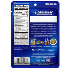 StarKist 25-percent-less-sodium chicken pouch with 13g protein per serving
