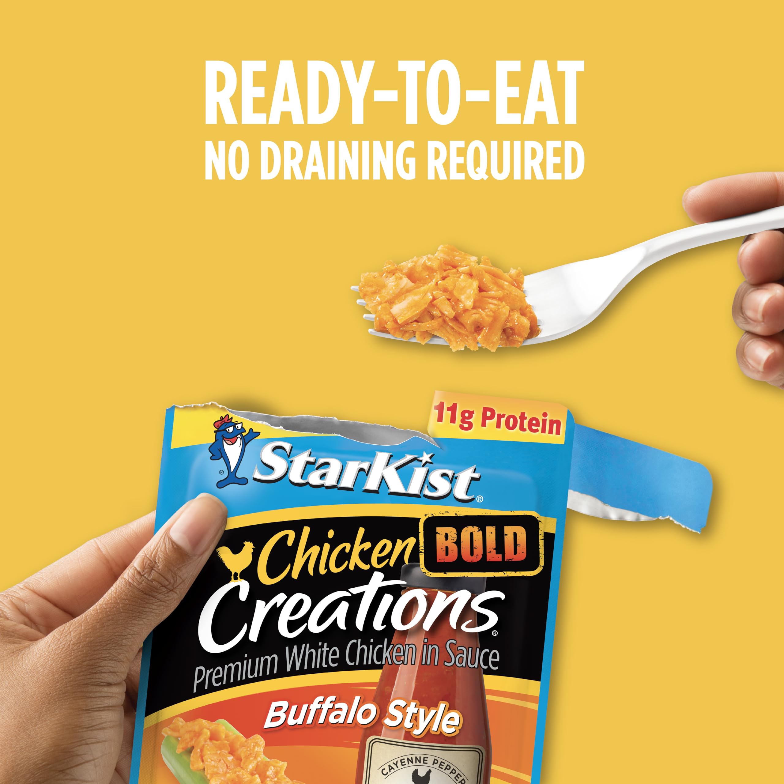 StarKist chicken pouch in a sandwich or wrap for easy lunches.