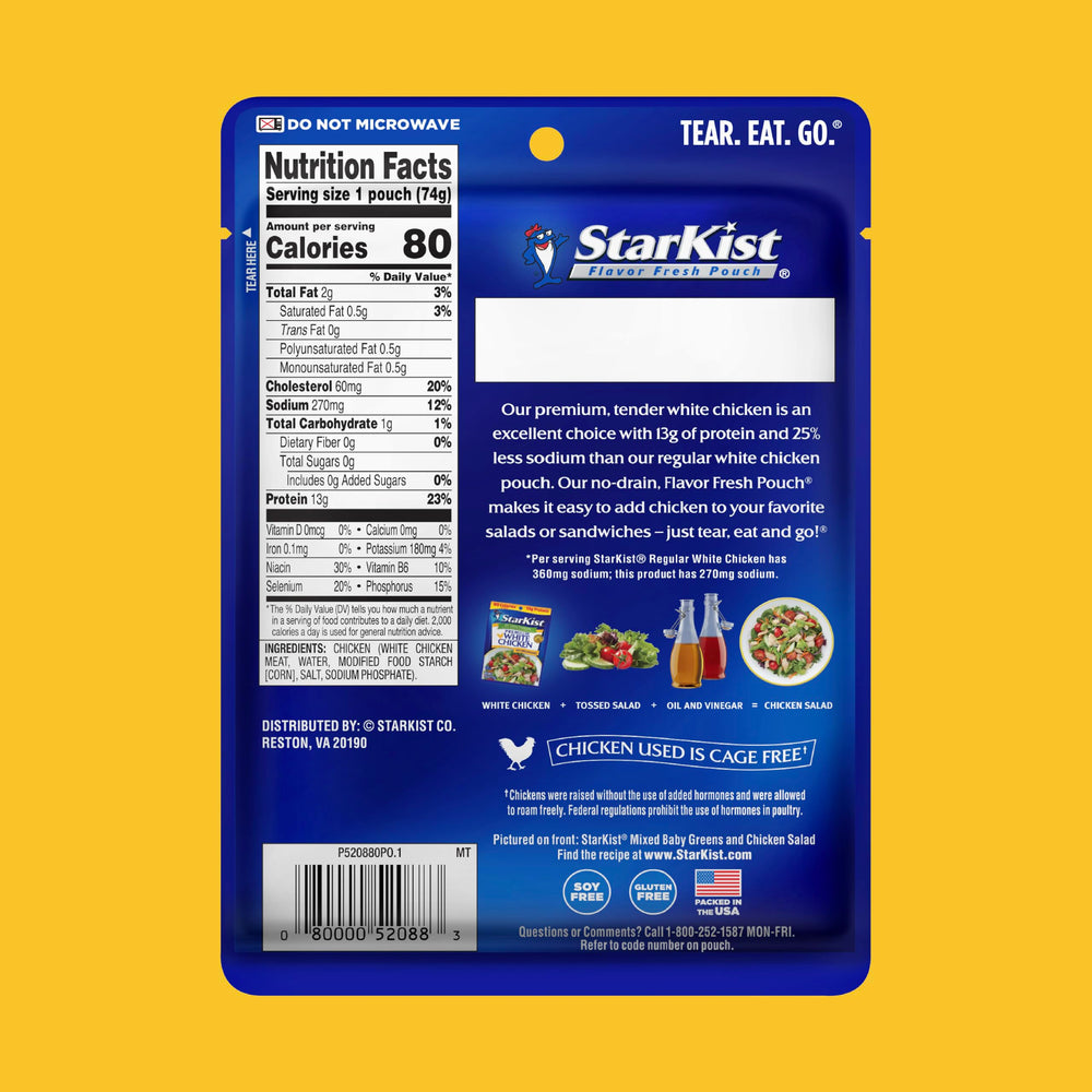 StarKist pouch with no-drain design for quick, convenient meals