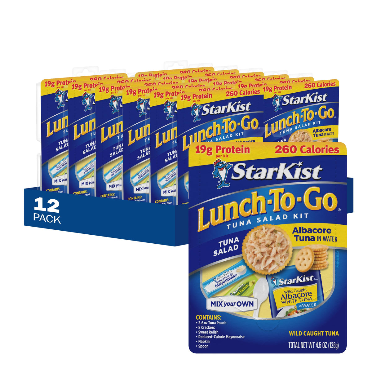 StarKist Lunch-To-Go Albacore tuna salad kit – convenient lunch with tuna pouch and crackers.