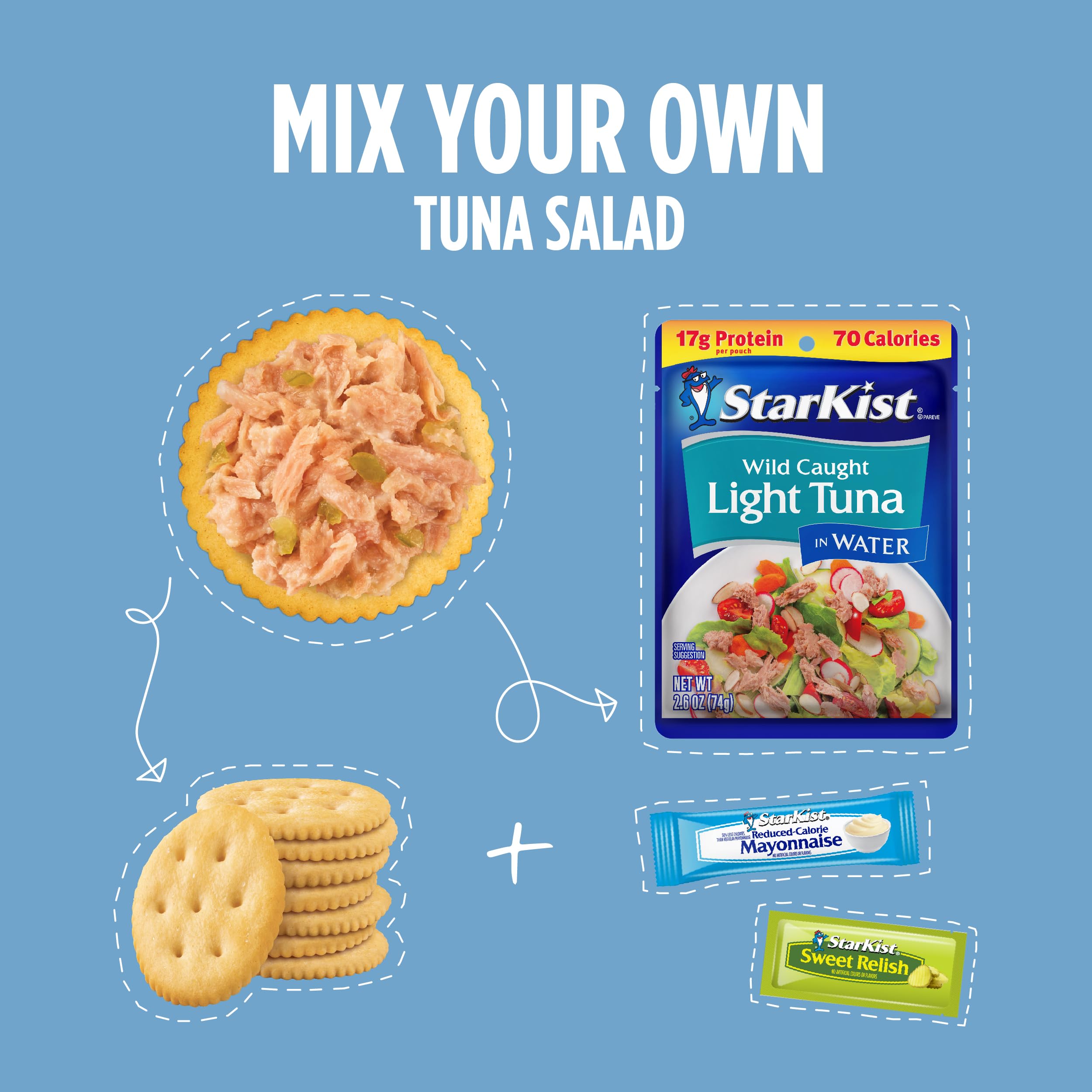 StarKist Lunch-To-Go crackers provide a handy crunch to complete the meal