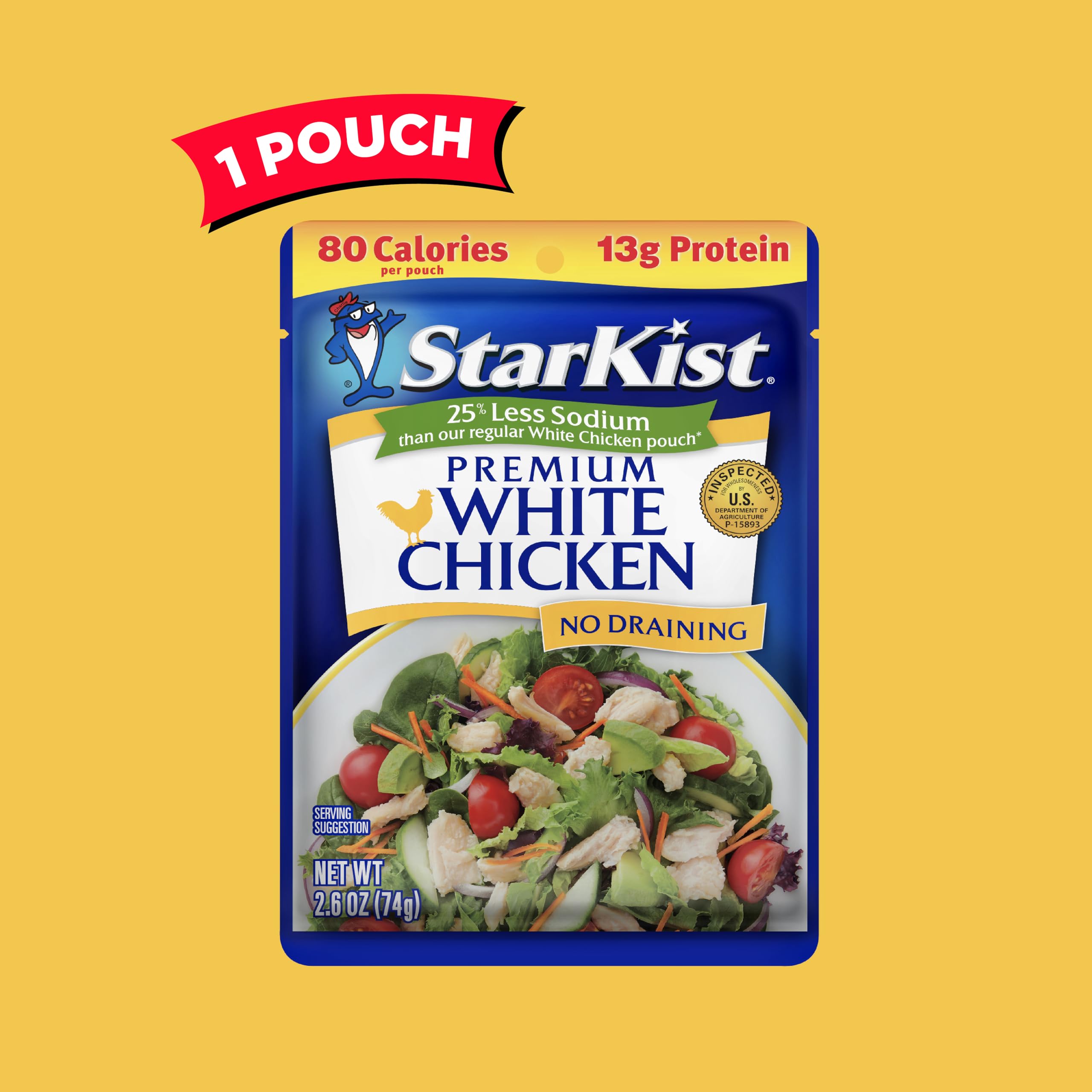 StarKist no-drain pouch for mess-free prep and on-the-go meals