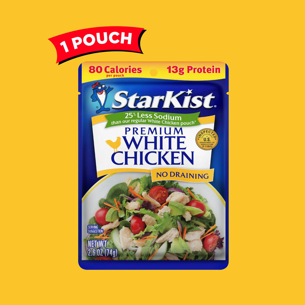 StarKist no-drain pouch for mess-free prep and on-the-go meals