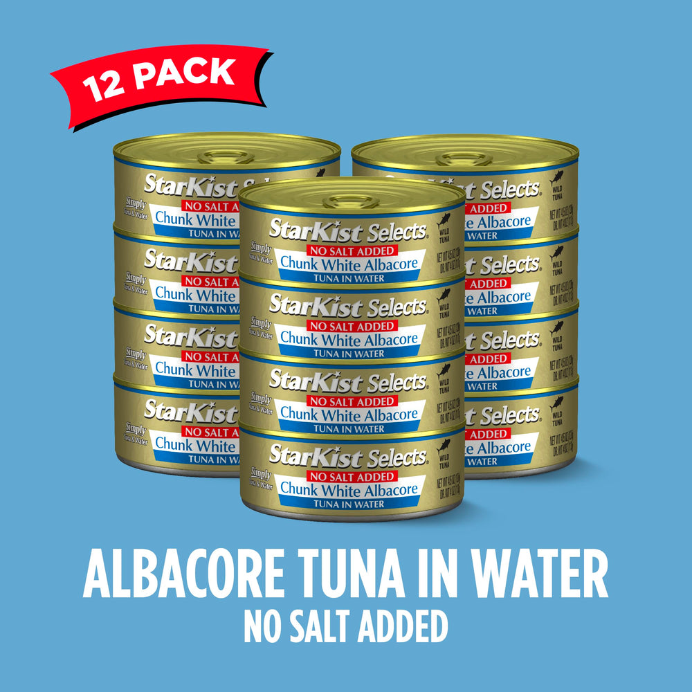 StarKist Selects No Salt Added delivers 14g protein per serving.