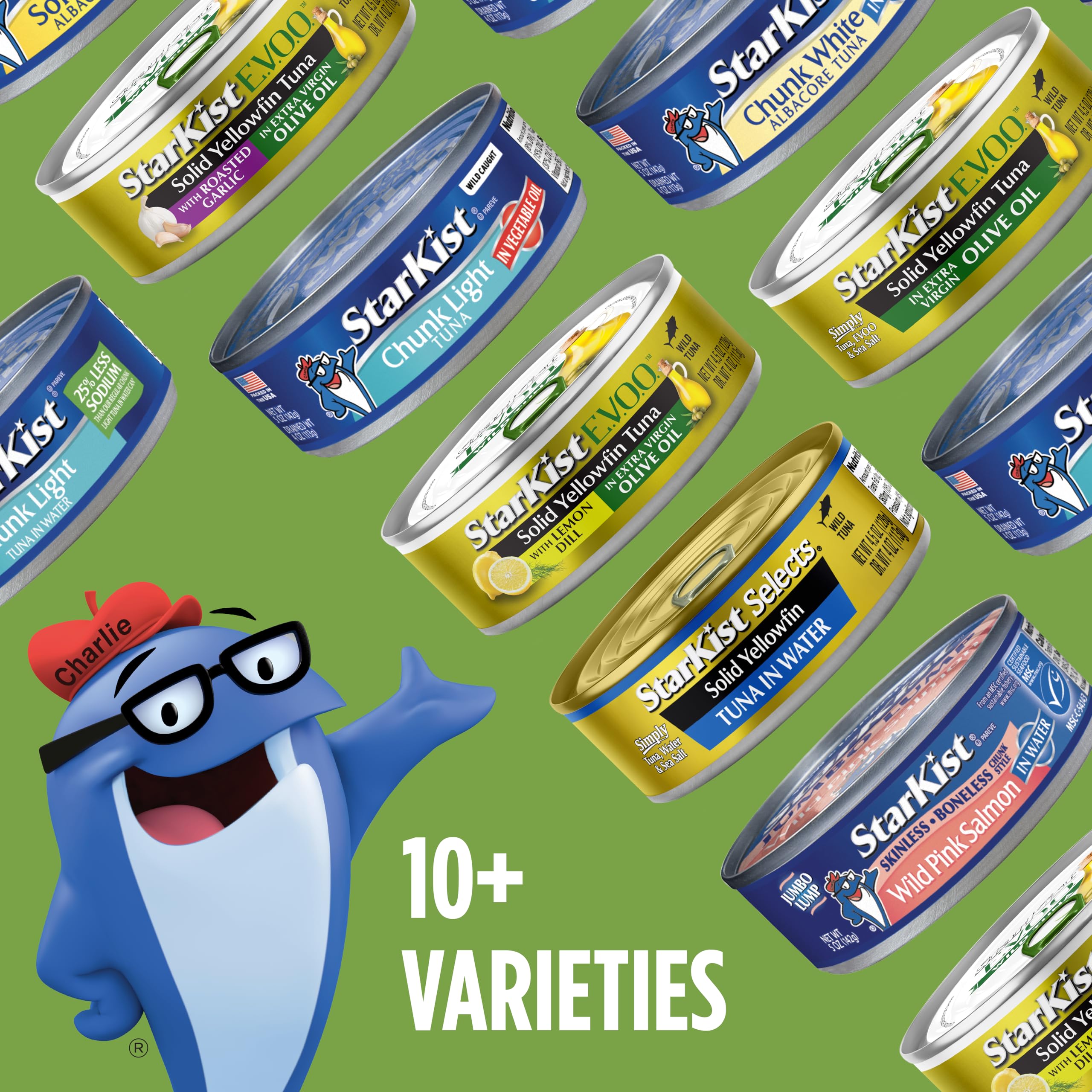 StarKist tuna provides Omega-3s and protein per serving.