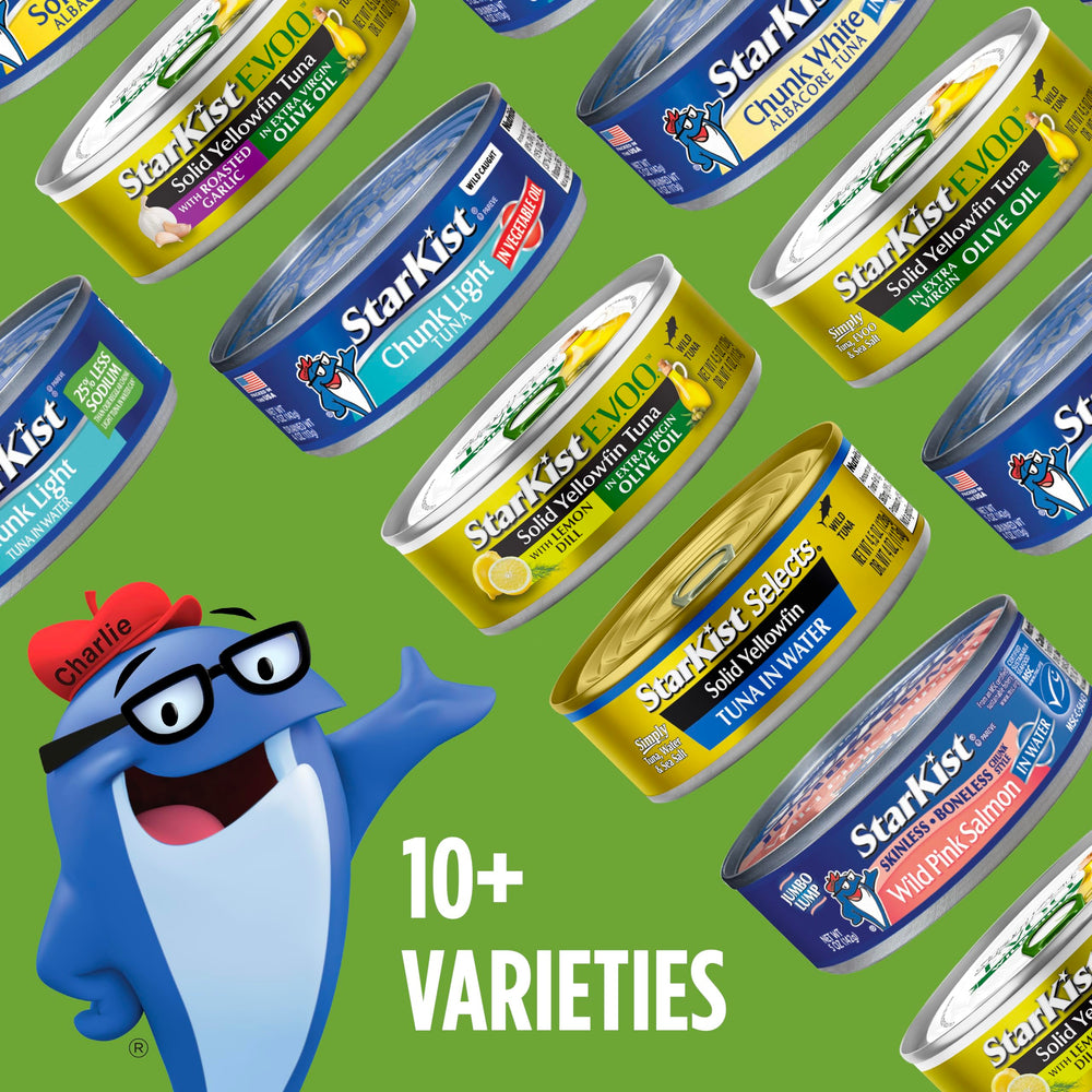 StarKist tuna provides Omega-3s and protein per serving.