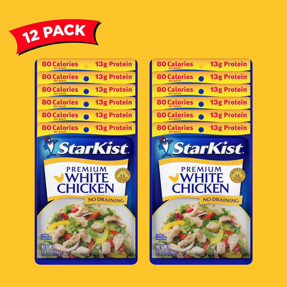 StarKist Premium White Chicken quesadilla-ready pouch for fast weeknight dinners.