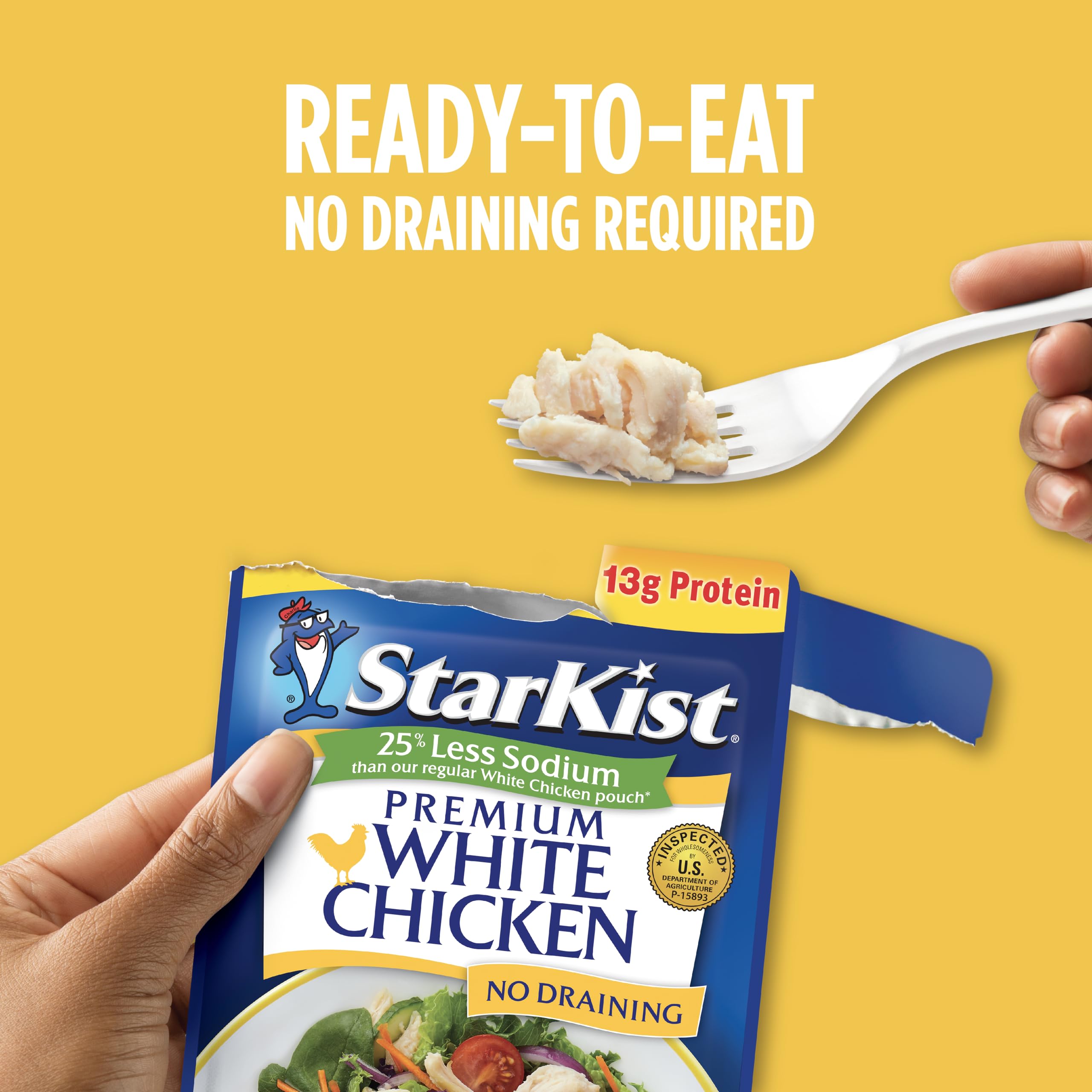 StarKist protein-rich chicken pouch ideal for lunch salads and wraps